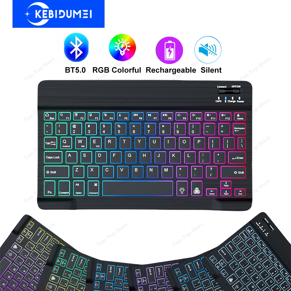 Android Tablet Gaming Accessories - Mini Keyboard Wireless Bluetooth 5.0 Keyboard