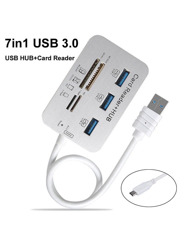 7in1 3 Ports USB TYPE C 3.0 HU - Usb Hub Type C avaliação e preço