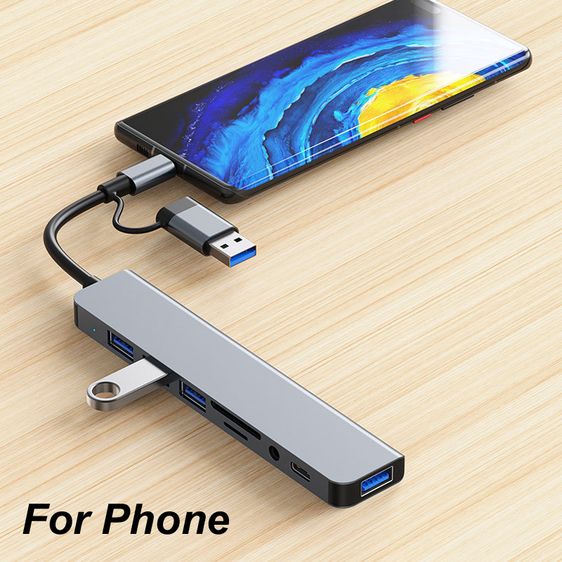 8-IN-1 USB TYPE-C 3.0 HUB 3.5M - Usb Hub Type C avaliação e preço