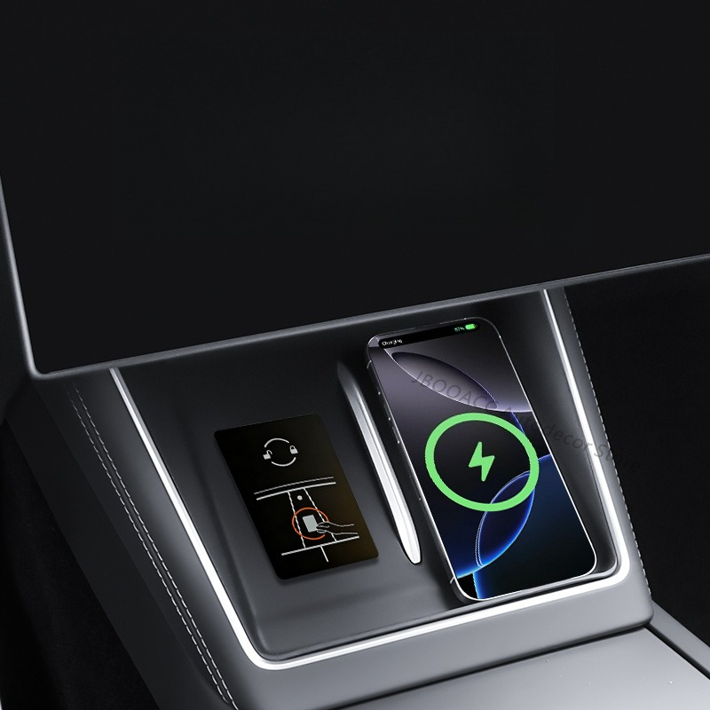For Tesla Model YL Wireless Ch - Wireless Charging Pad avaliação e preço