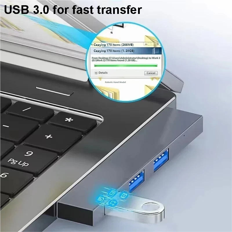 4 Port USB 3.0 Hub Multiport T - Usb Hub Type C avaliação e preço
