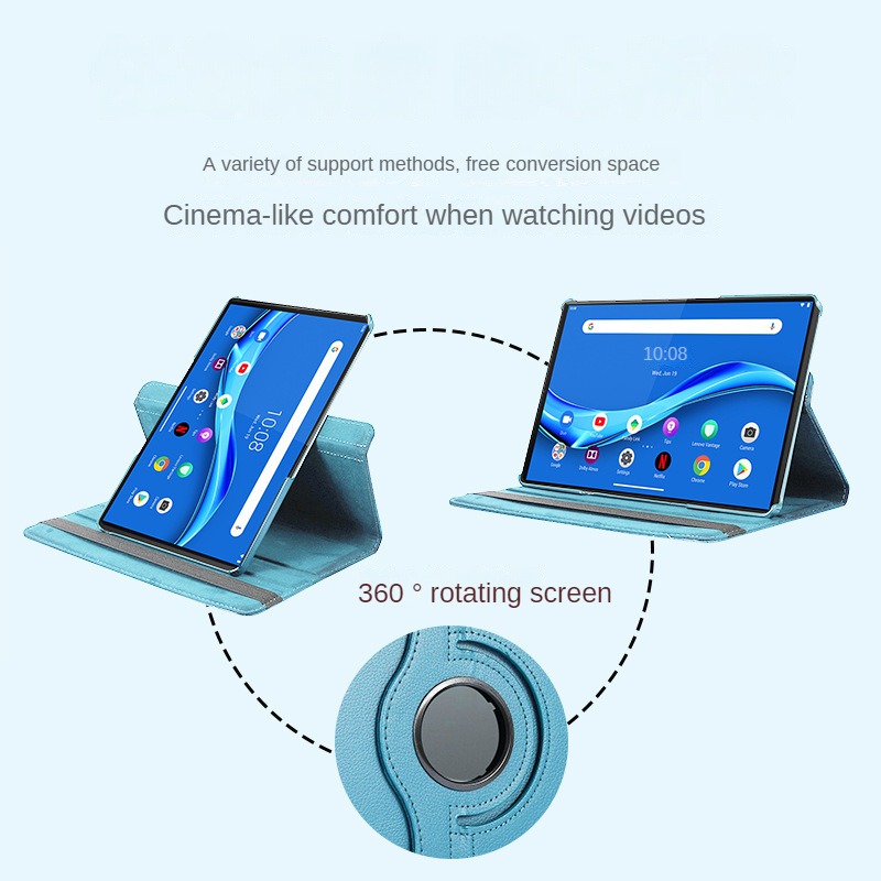 360 Rotating Case For Lenovo T - Lenovo Tablet M10 Accessories avaliação e preço