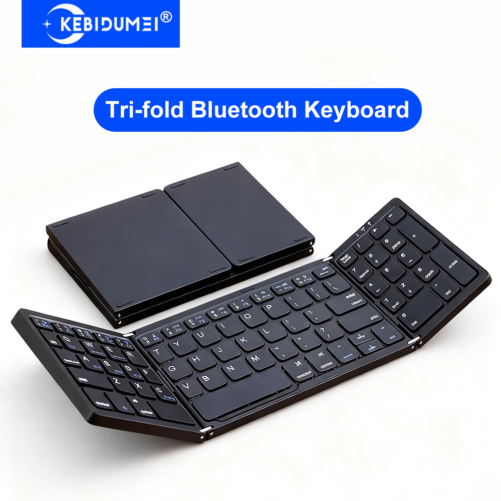 Tri-Fold Bluetooth Keyboard Po - Android Tablet Gaming Accessories avaliação e preço
