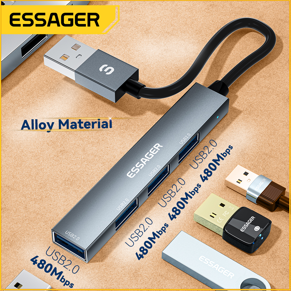 Essager 4 in 1 USB C Cable Hub - Usb Hub Type C avaliação e preço