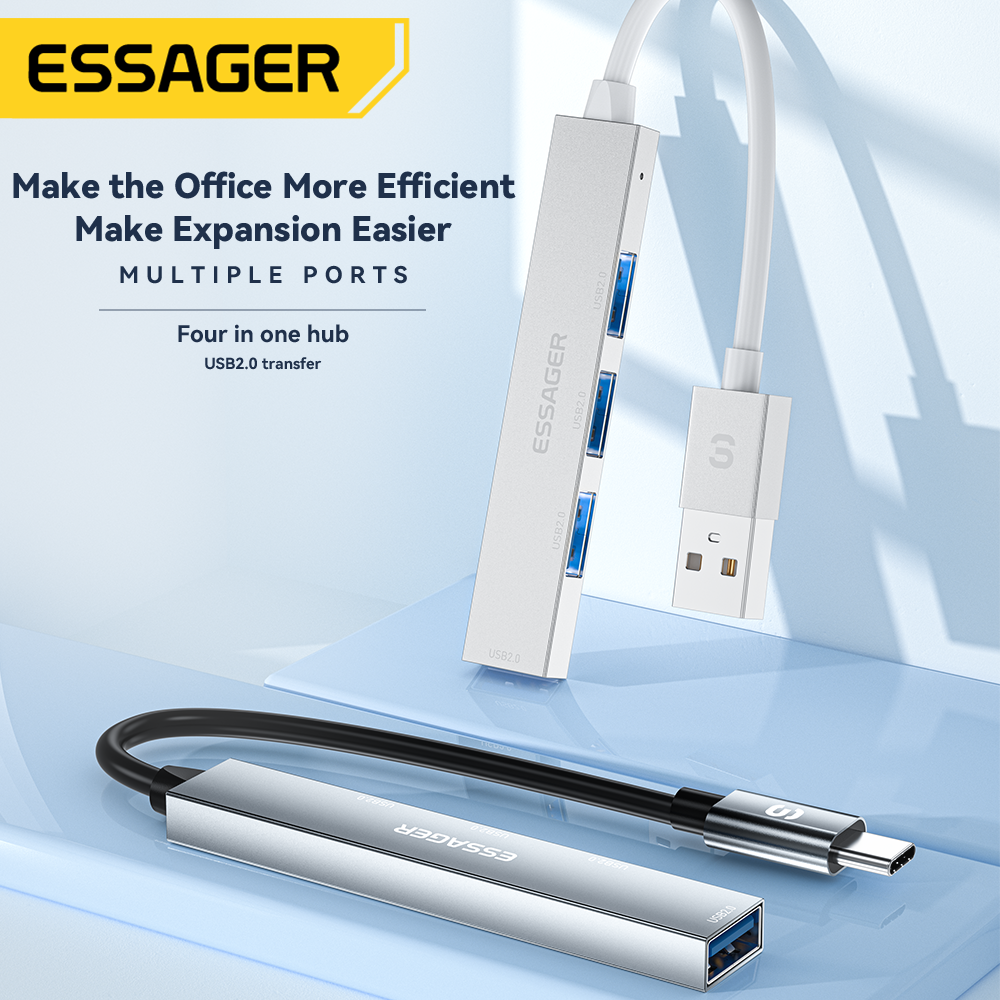 Essager 4 in 1 USB C Cable Hub - Usb Hub Type C avaliação e preço