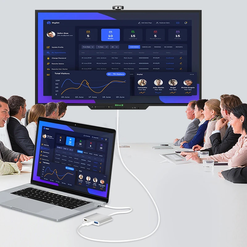 3 in 1 USB Type C Hub to 4K HD - Tablet Accessories Samsung avaliação e preço
