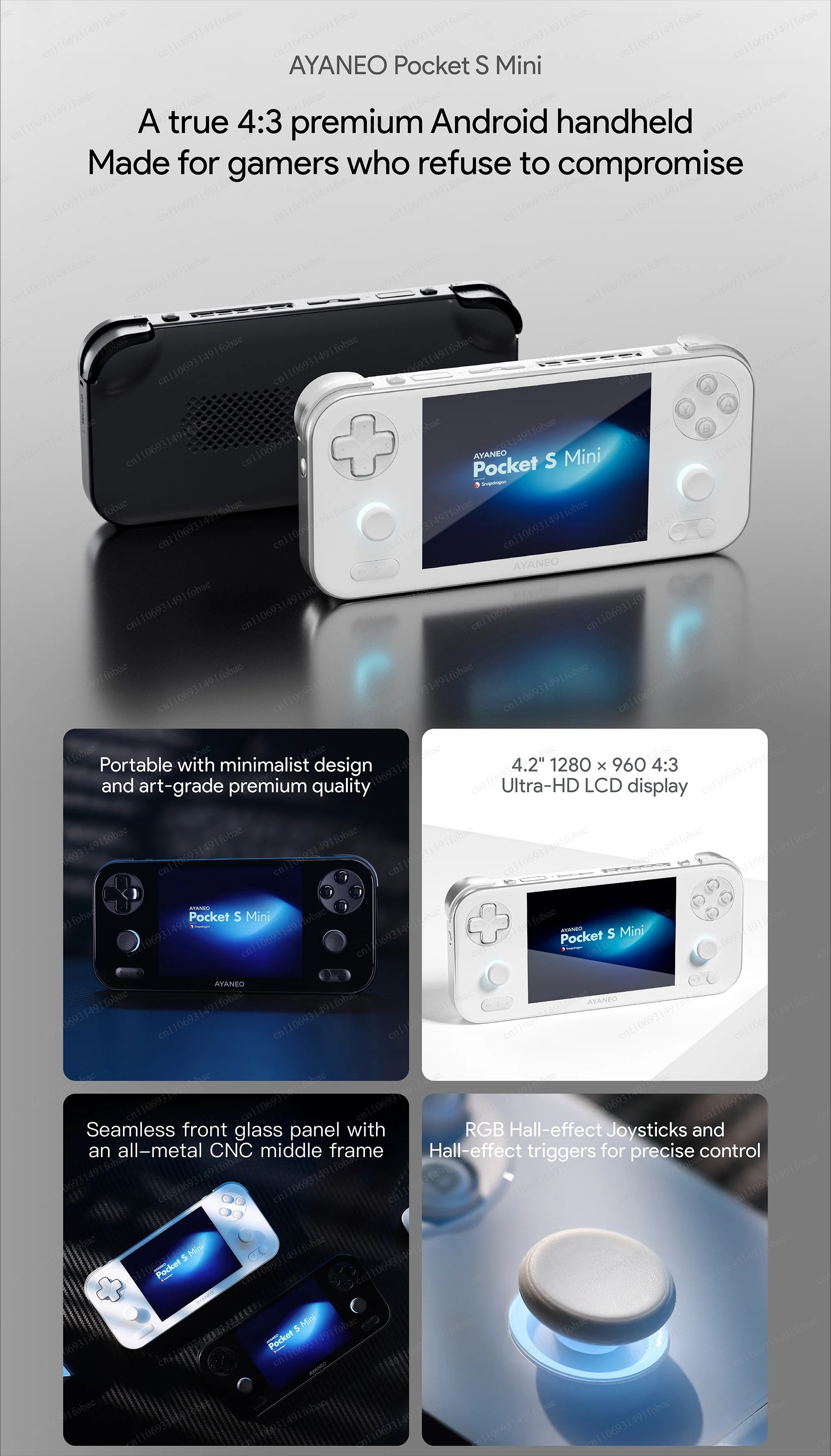 AYANEO Pocket S Mini Retro Han - Android Tablet Gaming Accessories avaliação e preço