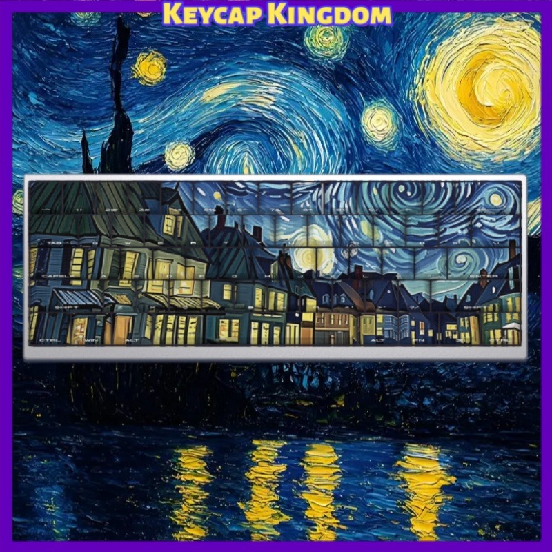Van Gogh Starry Sky Theme Keyc - Tablet Accessories For Gaming avaliação e preço