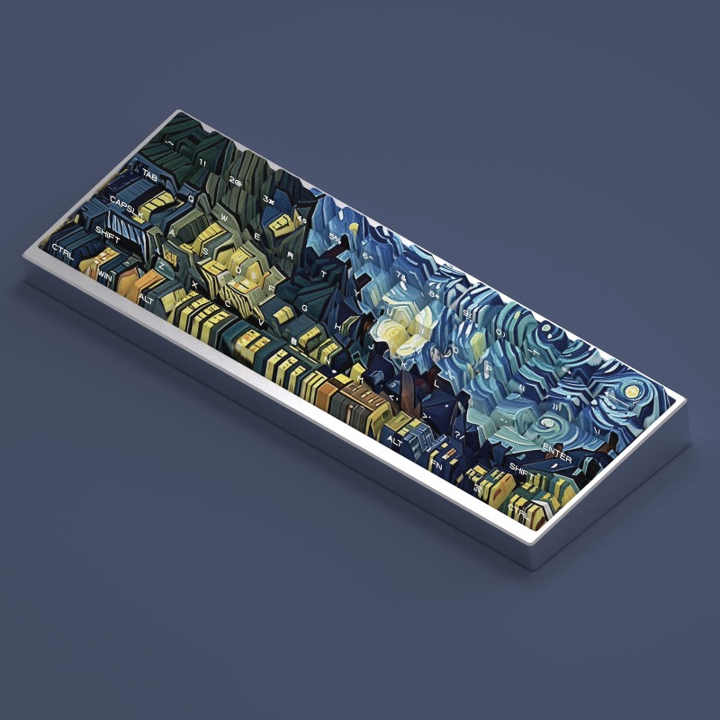 Van Gogh Starry Sky Theme Keyc - Tablet Accessories For Gaming avaliação e preço