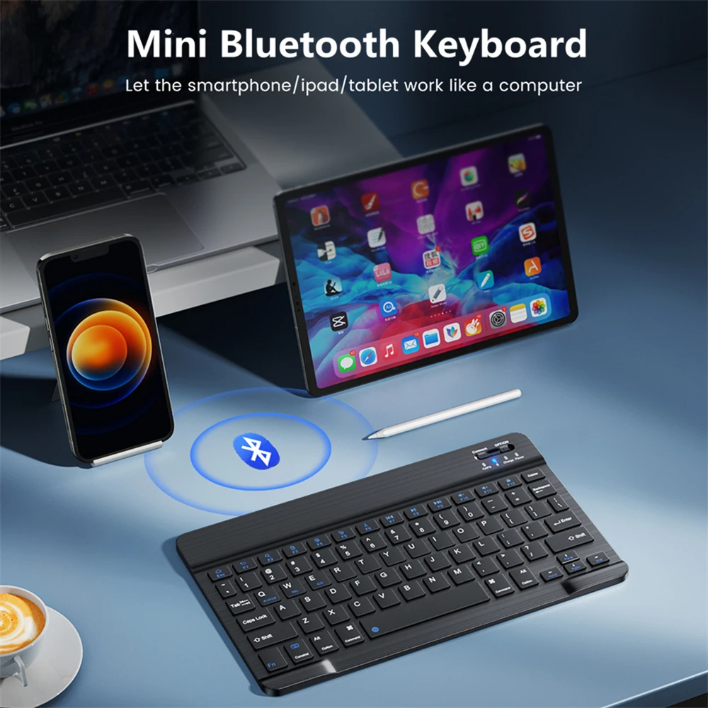 Mini Keyboard Wireless Bluetoo - Android Tablet Gaming Accessories avaliação e preço