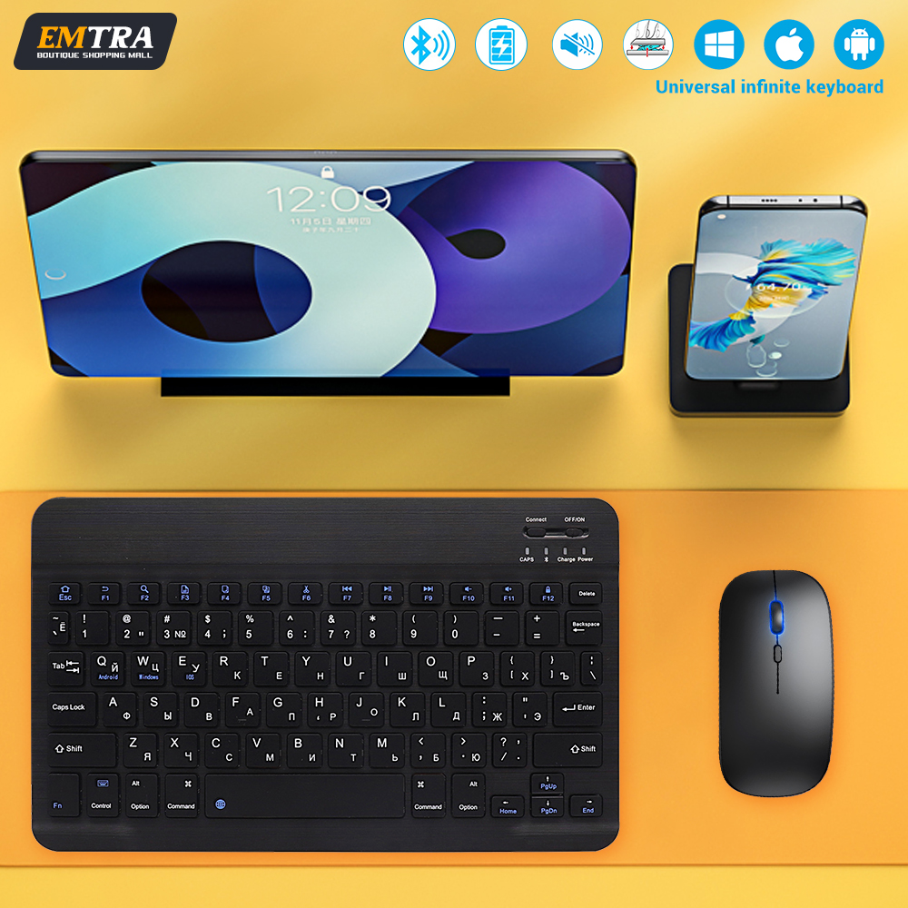 Bluetooth Keyboard and Mouse F - Android Tablet Gaming Accessories avaliação e preço