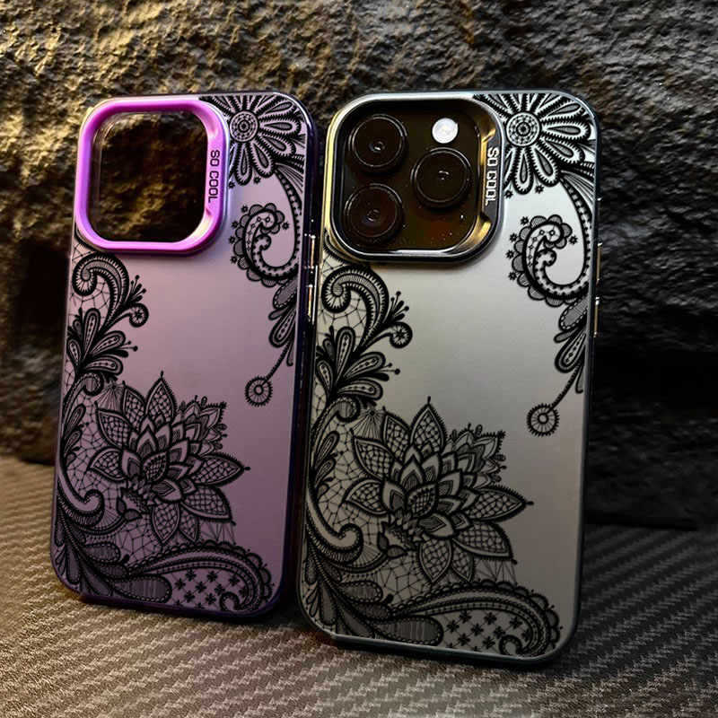 Black lace print New Hot Elect - Tablet Accessories For Girls avaliação e preço