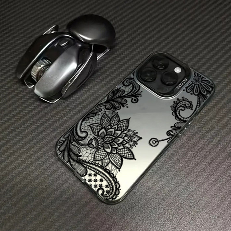 Black lace print New Hot Elect - Tablet Accessories For Girls avaliação e preço