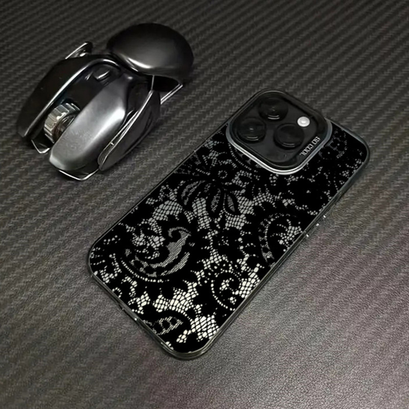 Black lace print New Hot Elect - Tablet Accessories For Girls avaliação e preço