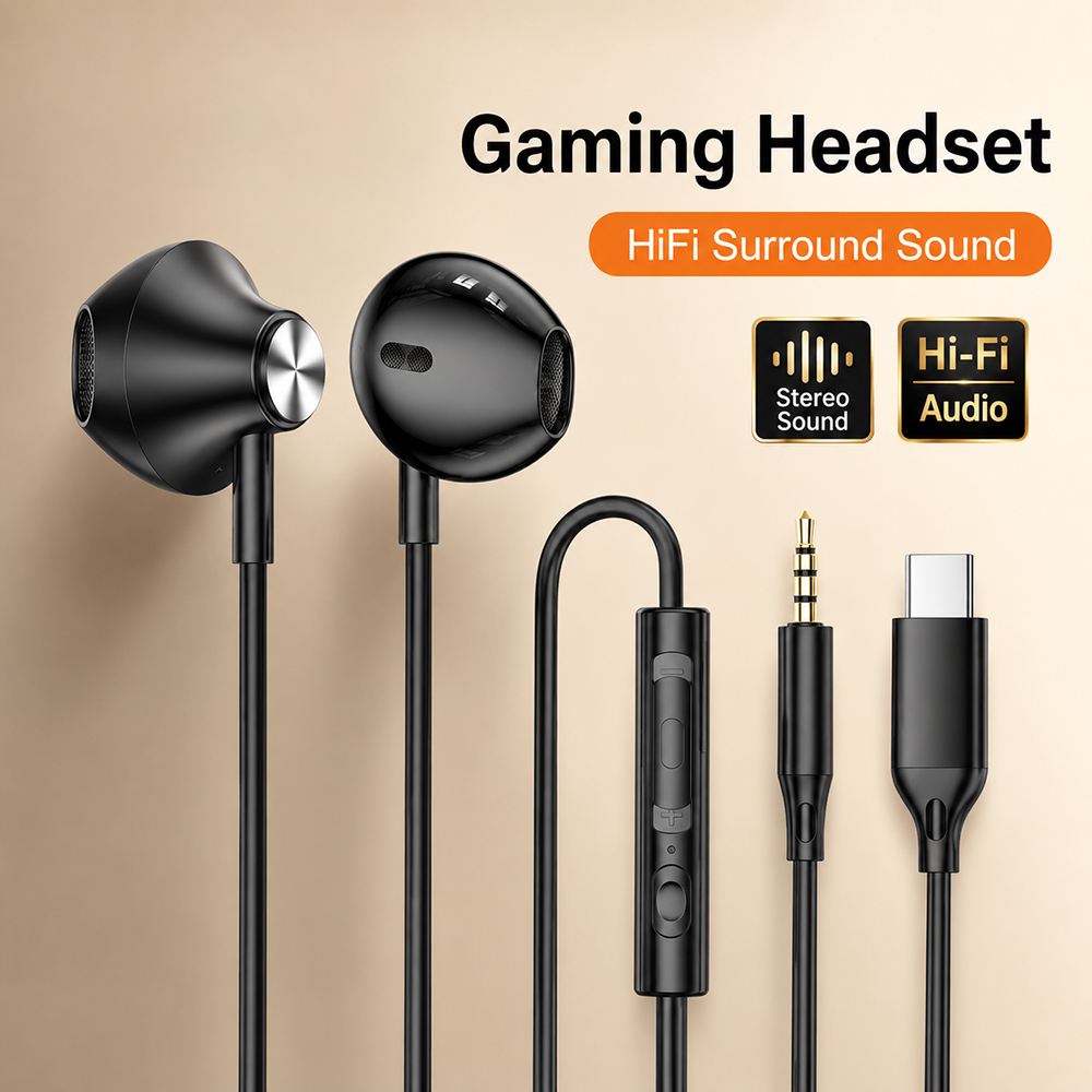 HiFi Surround Headphones Bass  - Tablet Accessories For Gaming avaliação e preço