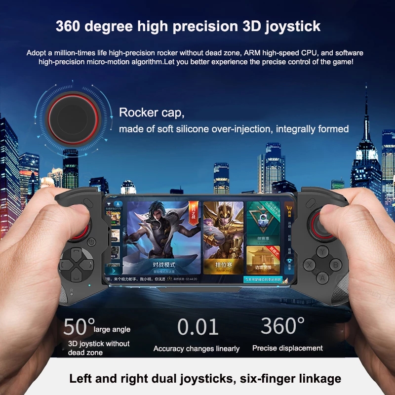 Cell Phone Gamepad Joystick Fo - Android Tablet Gaming Accessories avaliação e preço