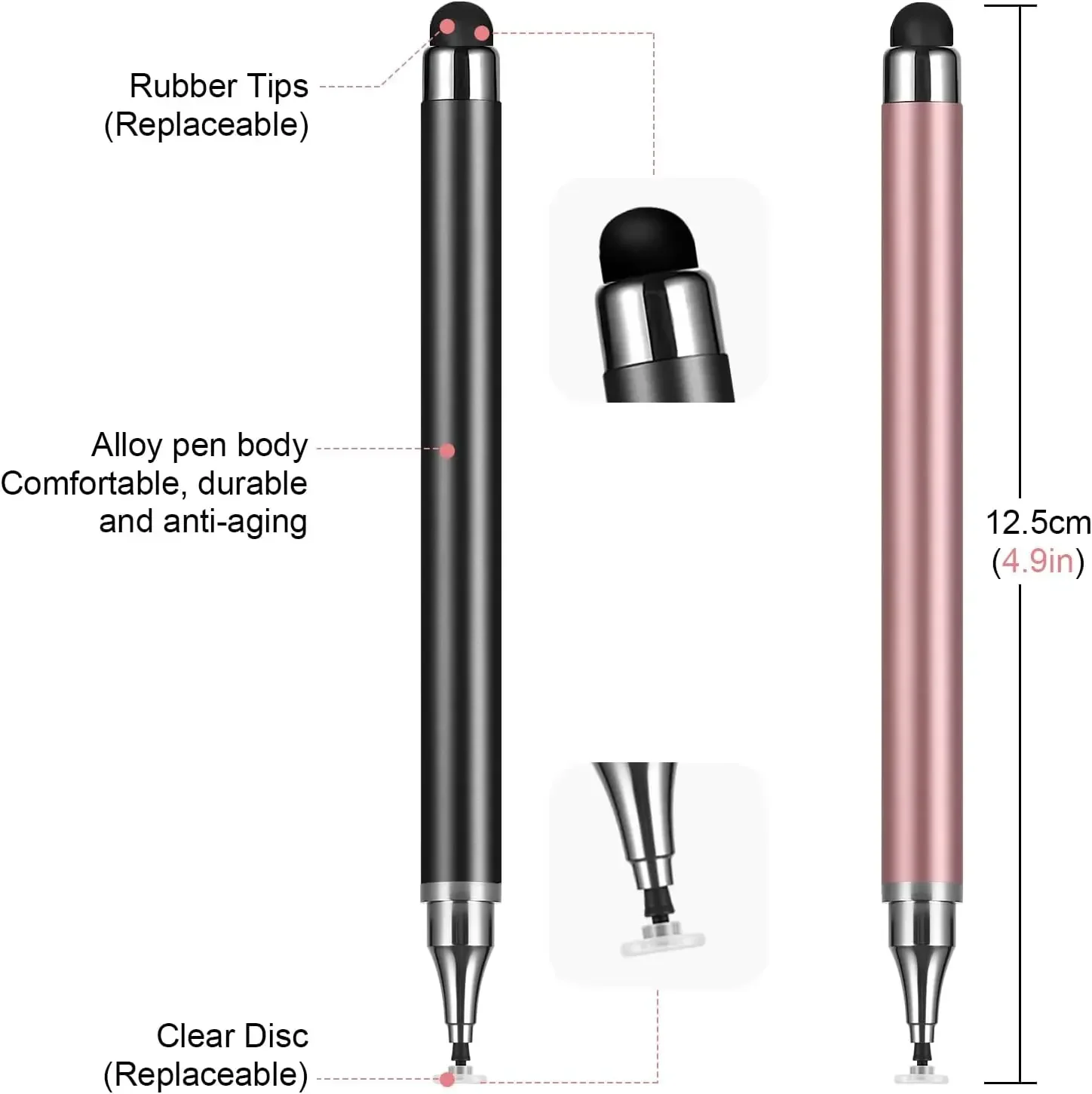 1/2Pcs 2in1 Universal Stylus P - Drawing Tablet Pen Accessories avaliação e preço