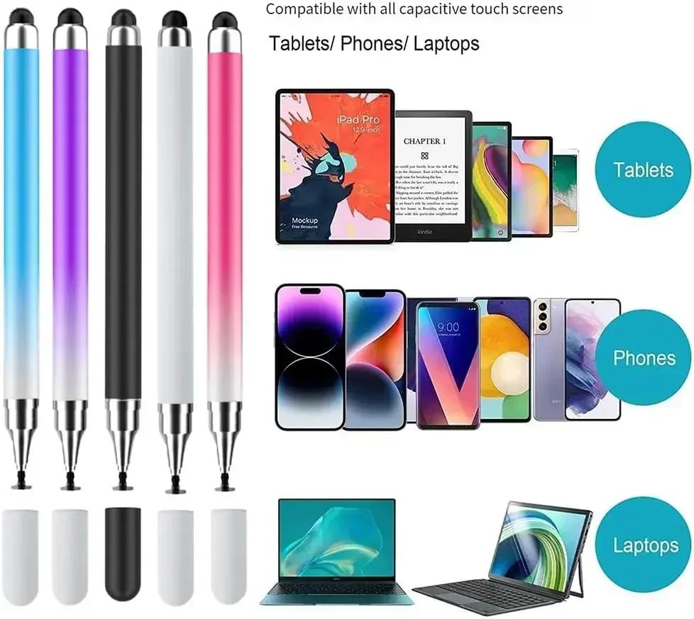 1/2Pcs 2in1 Universal Stylus P - Drawing Tablet Pen Accessories avaliação e preço
