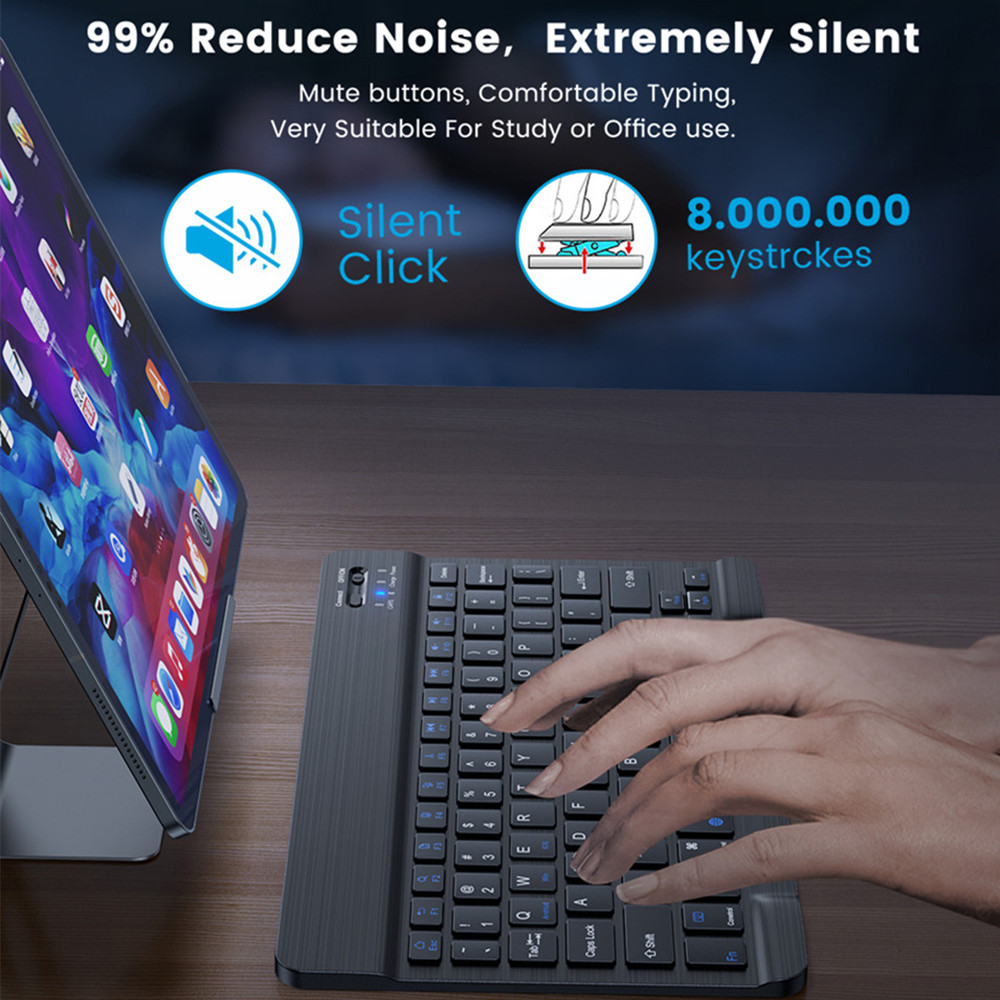 10 lnch Wireless  Bluetooth Mi - Tablet Accessories Keyboard avaliação e preço