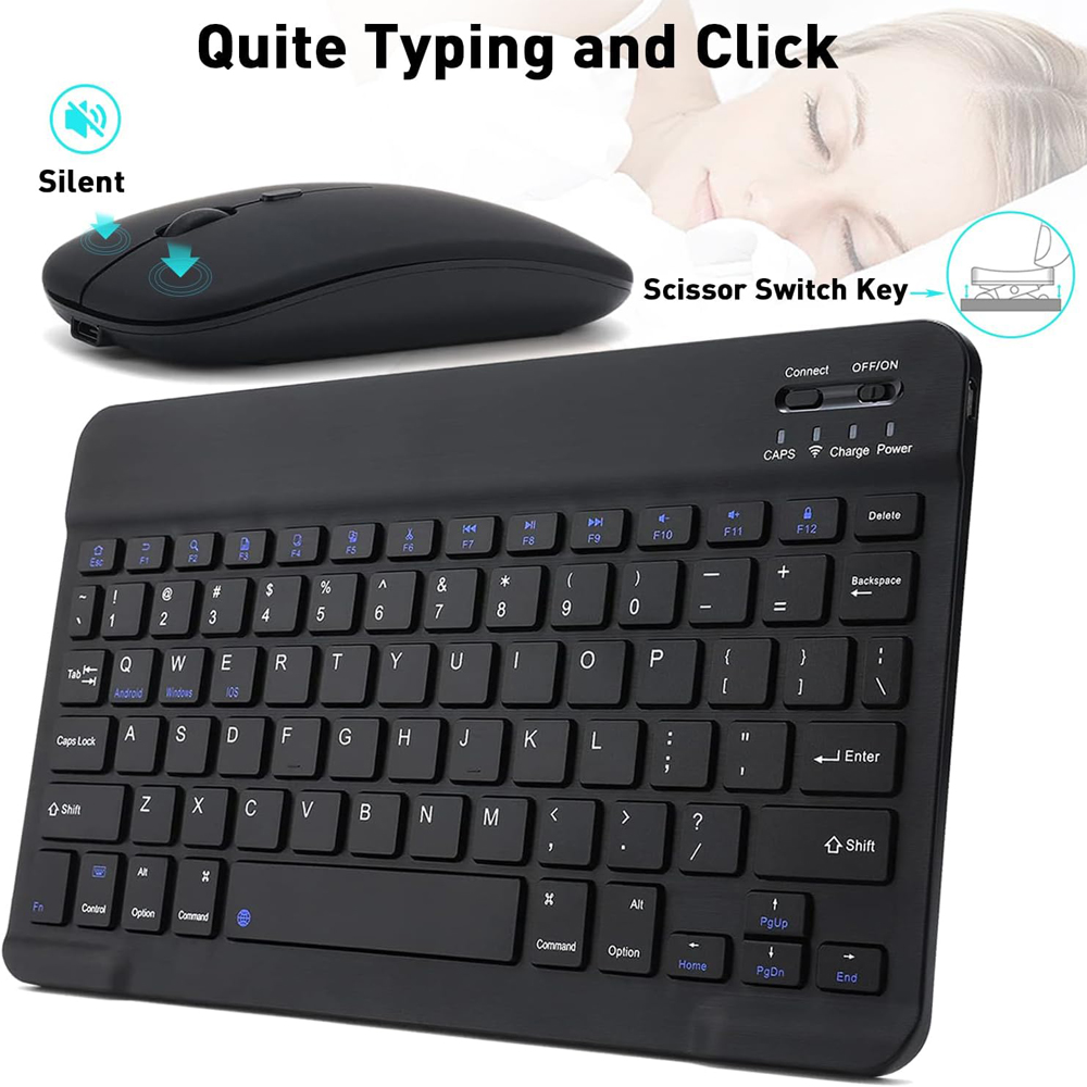 10 lnch  Wireless  Bluetooth M - Tablet Accessories Keyboard avaliação e preço