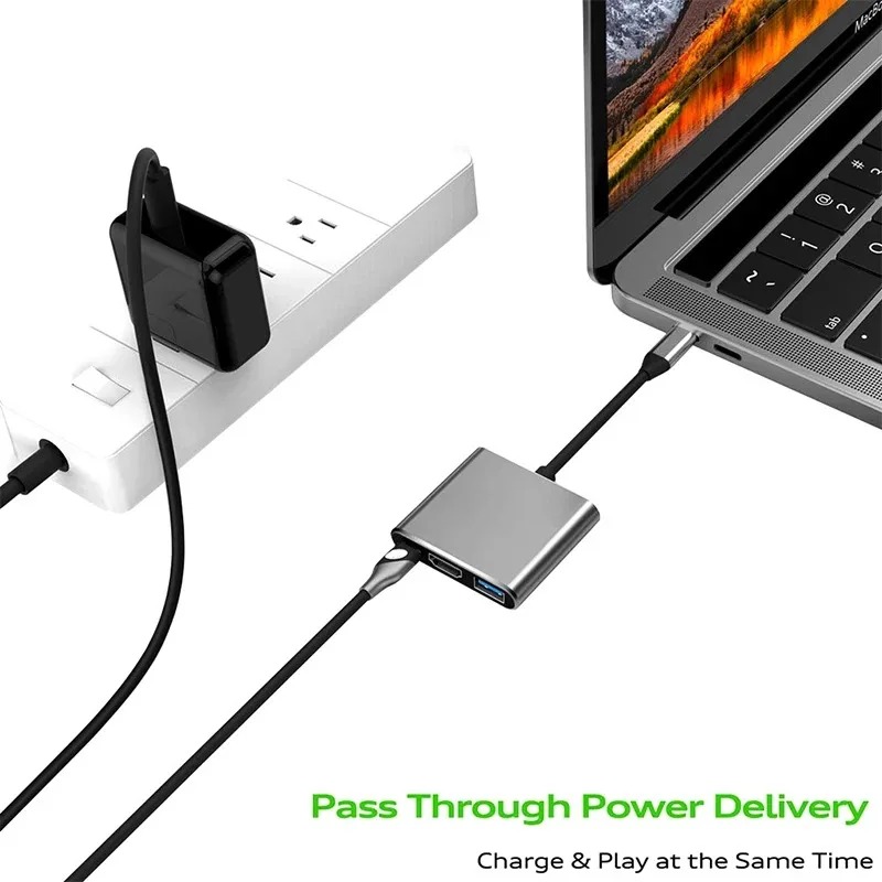 USB C HUB 3in1 Type C 3.0 to H - Usb Hub Type C avaliação e preço