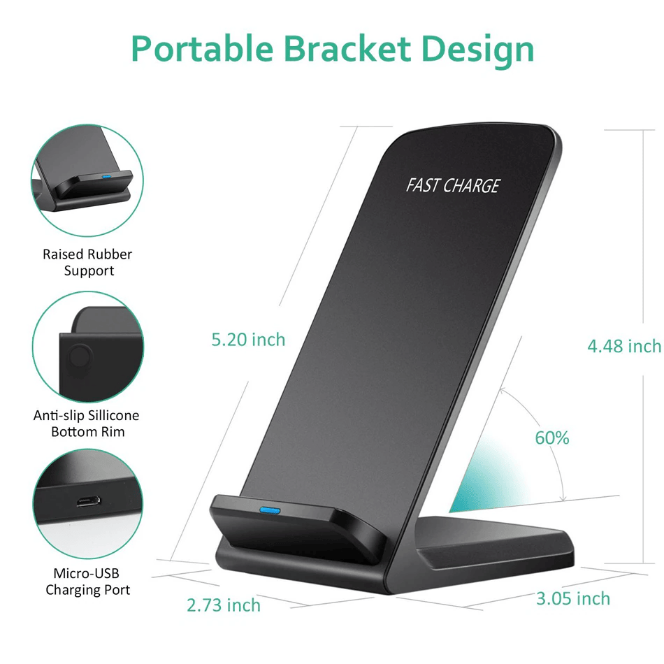 Qi Wireless Fast Charger Charg - Wireless Charging Pad avaliação e preço