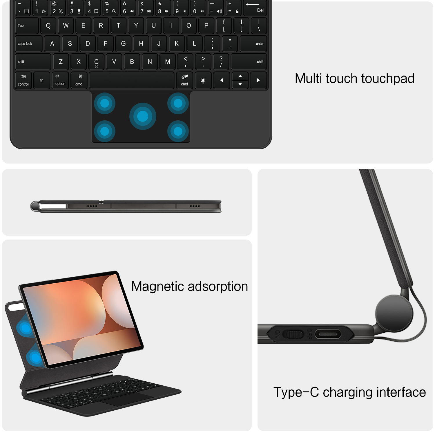Magic Magnetic Keyboard for Sa - Tablet Accessories Keyboard avaliação e preço