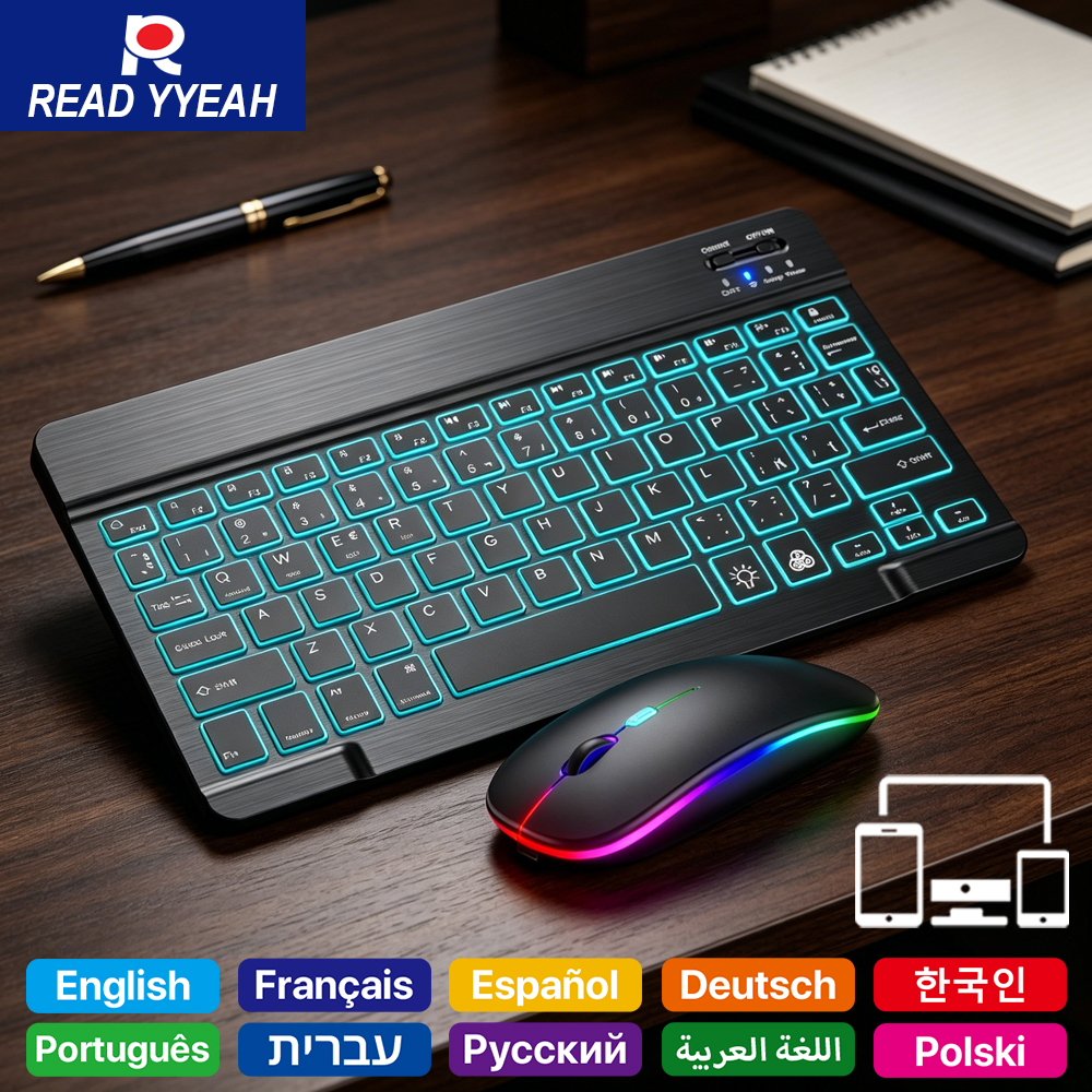2026 Backlight Bluetooth Keybo - Android Tablet Gaming Accessories avaliação e preço