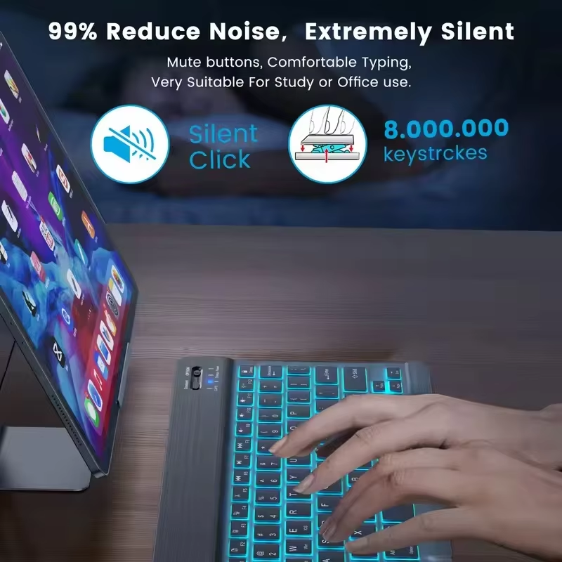 2026 Backlight Bluetooth Keybo - Android Tablet Gaming Accessories avaliação e preço