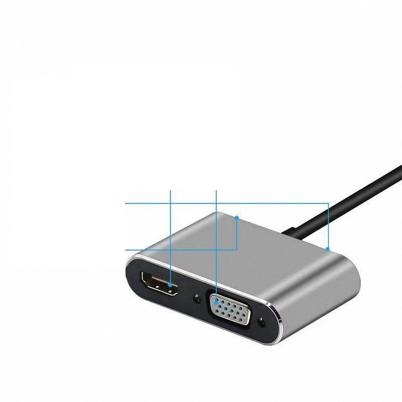 4K USB Type C to VGA 1080P USB - Usb Hub Type C avaliação e preço