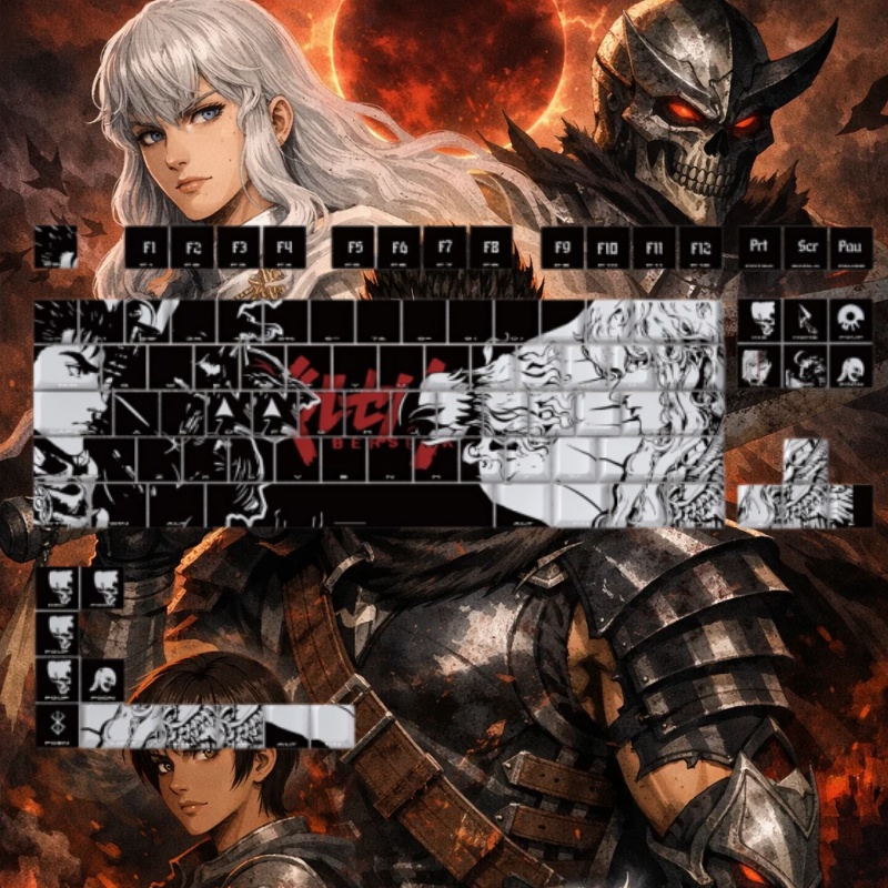 BERSERK Theme Anime Keycap 98  - Tablet Accessories For Gaming avaliação e preço