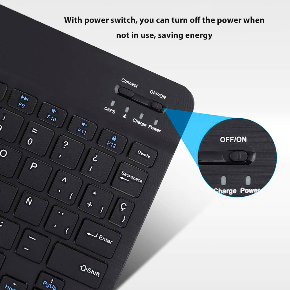 Bluetooth Wireless Keyboard Fo - Tablet Accessories Keyboard avaliação e preço
