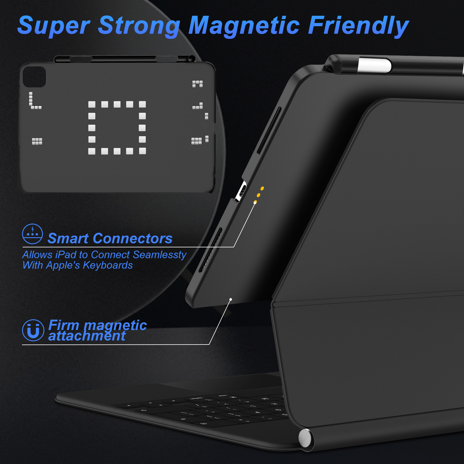GOOJODOQ Magnetic Case for iPa - Tablet Accessories Keyboard avaliação e preço