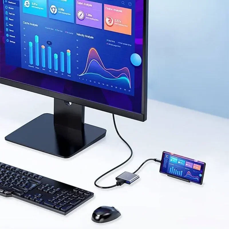 Type-C 3-in-1 Multiport Adapte - Usb Hub Type C avaliação e preço