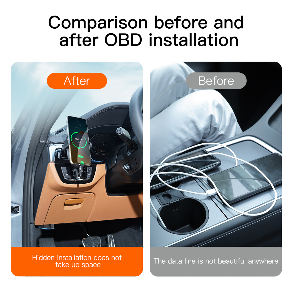 Premium Car OBD Charger Hub fo - Usb Hub Type C avaliação e preço